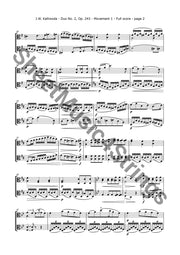 Kalliwoda J. - Duo No. 2 Op. 243 (All Mvts.) For Two Violas Sheet Music