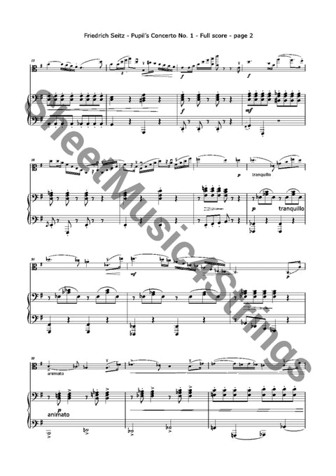 Seitz F. - Pupils Concerto No. 1 (Arranged For Viola And Piano) Arts &amp; Entertainment