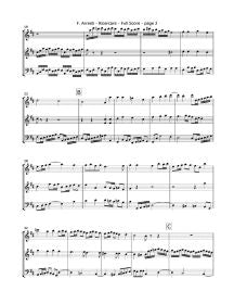 Arresti,  F. - Ricercare (2 Violins and Cello Trio)