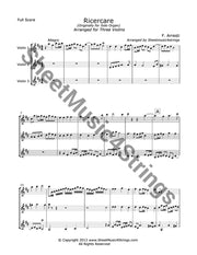 Arresti F. - Ricercare (2 Violins And Cello Trio) Trios