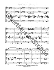 Bach J.s. - Pastorale In F Mvt. 3 (Four Violins) Quartets