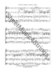 Bach J.s. - Pastorale In F Mvt. 3 (Three Violins And Viola) Quartets