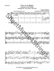 Balladori A. - Trio In A Major (2 Violins And Viola) Trios