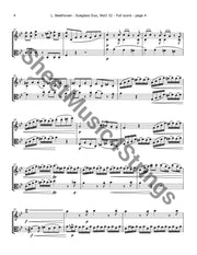 Beethoven L. - Eyeglass Duo 4 (Violin Viola) Duos
