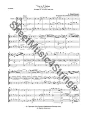 Beethoven L. - Trio In C Op. 87 Mvt. 1 (2 Violins Viola) Trios