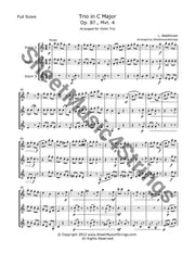 Beethoven L. - Trio In C Op. 87 Mvt. 4 (3 Violins) Trios