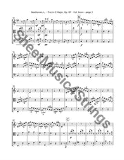 Beethoven L. - Trio In C Op. 87 Mvt. 4 (Violin Viola And Cello) Trios