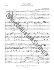 Beethoven Trio in C, Op. 87 Mvt. 1 (Violin, Viola and Cello Trio) freeshipping - SheetMusic4Strings