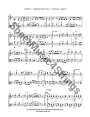 Brahms J. - Hungarian Dance No. 5 (Violin And Viola Duo) Duos