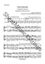 Dinicu/heifetz - Hora Staccato (2 Violins)