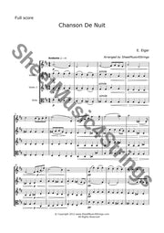 Elgar E. - Chanson De Nuit (Three Violins And Viola)
