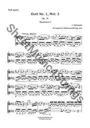 Kalliwoda J. - Duo No. 1 Mvt. 2 Op. 70 (Viola Duo) Duos
