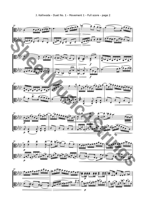 Kalliwoda J. - Duo No. 1 Op. 70 (Viola Duo)