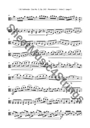 Kalliwoda J. - Duo No. 3 Op. 243 (All Mvts.) For Two Violas Sheet Music