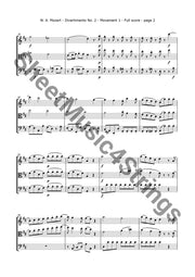 Mozart W.a. - Divertimento No. 2 K. 229 (Violin Viola And Cello) Trios