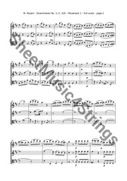 Mozart W.a. - Divertimento No. 3 K. 229 (2 Violins And Viola) Trios