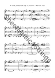 Mozart W.a. - Divertimento No. 3 Kv. 229 (3 Violins) Trios