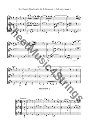 Mozart W.a. - Divertimento No. 5 K. 229 (3 Violins) Trios