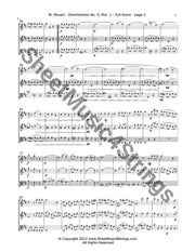 Mozart W.a. - Divertimento No. 5 Mvt. 1 (2 Violins And Viola) Trios