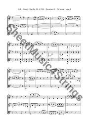 Mozart W.a. -Sonata No. 28 K. 304 (2 Violins And Viola) Trios