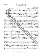 Purcell H. - Fantasia No. 1 (2 Violins And Viola Trio) Trios